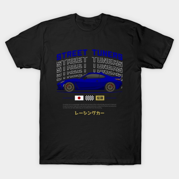 Tuner Blue GR86 JDM T-Shirt by GoldenTuners